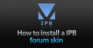 How to install IPB forum skin