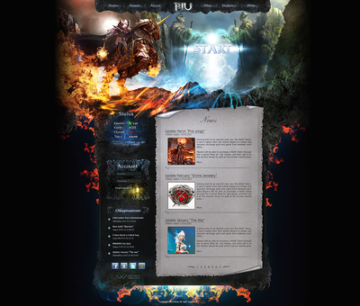 Knight Game Website Template