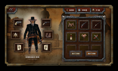 Western Mobile Game UI